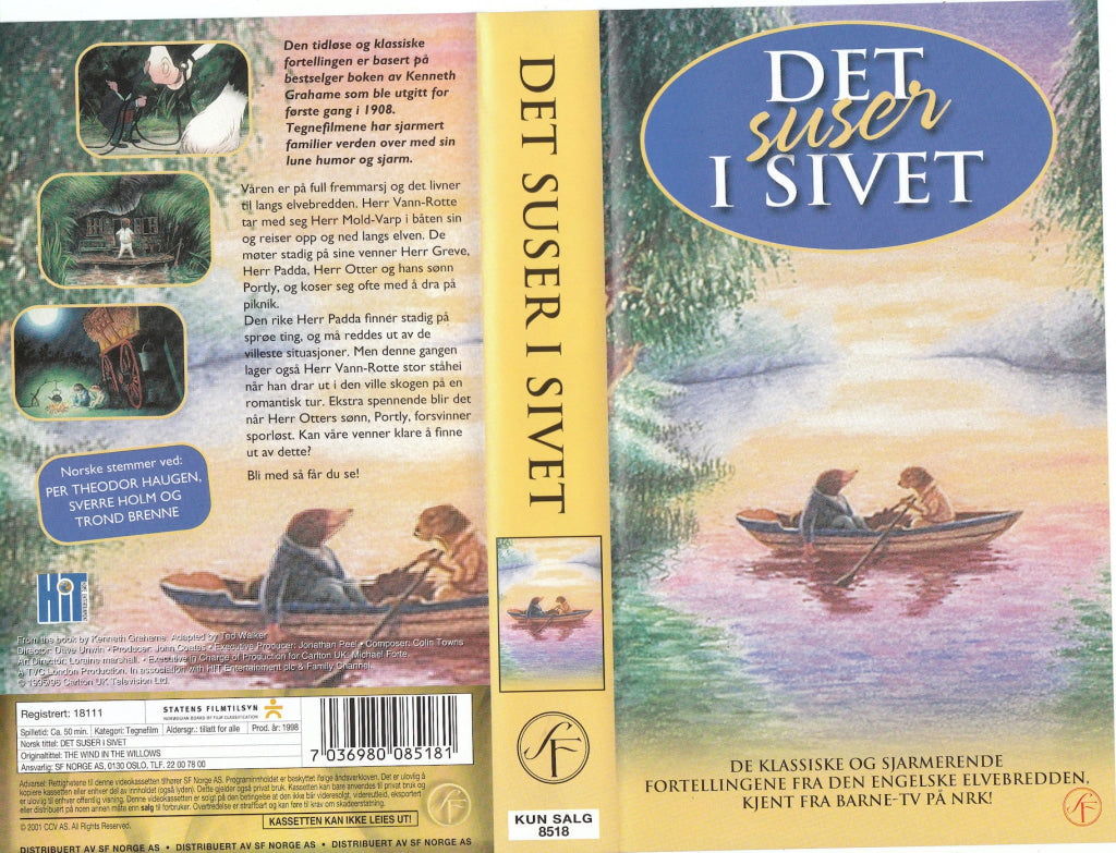 Download / Stream: Det Suser I Sivet. 1998. Vhs. Norwegian Dubbing. Vhs