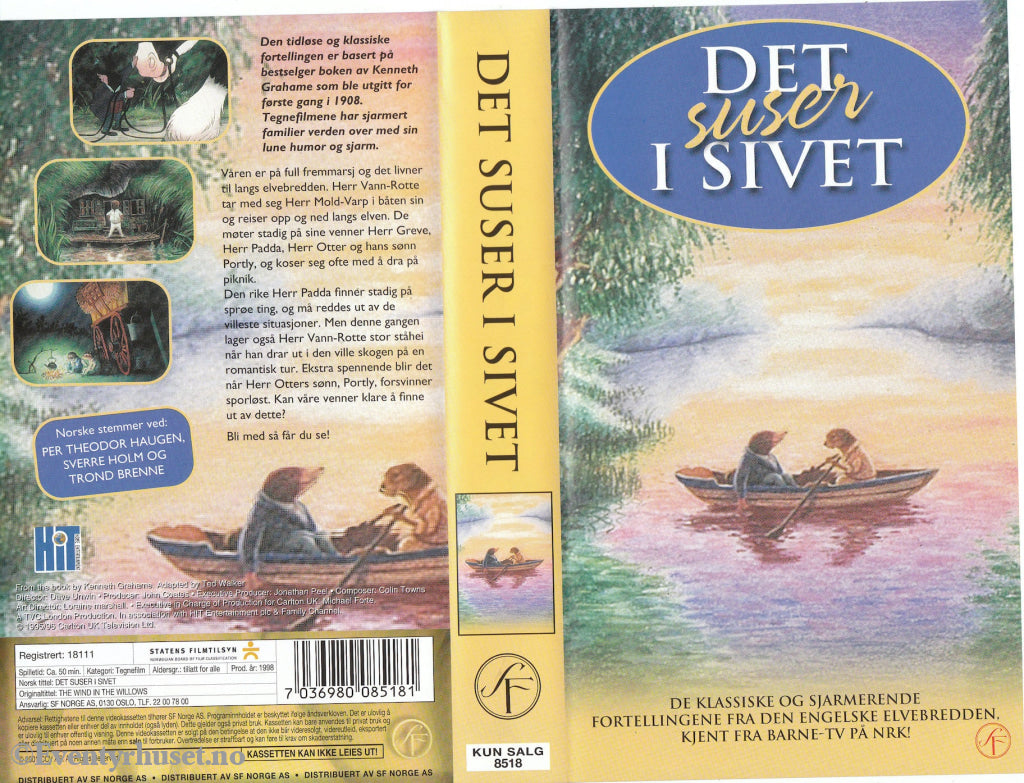 Download / Stream: Det Suser I Sivet. 1998. Vhs. Norwegian Dubbing. Vhs