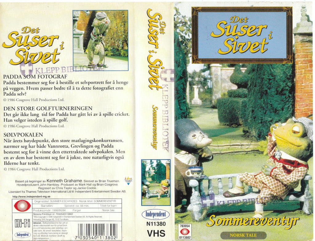 Download / Stream: Det suser i sivet. Sommereventyr. 1984/86. VHS. Norwegian dubbing. VHS