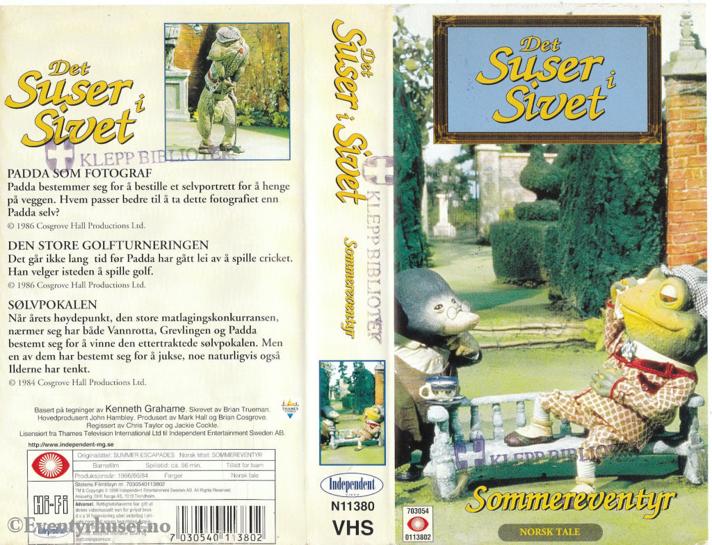 Download / Stream: Det suser i sivet. Sommereventyr. 1984/86. VHS. Norwegian dubbing. VHS