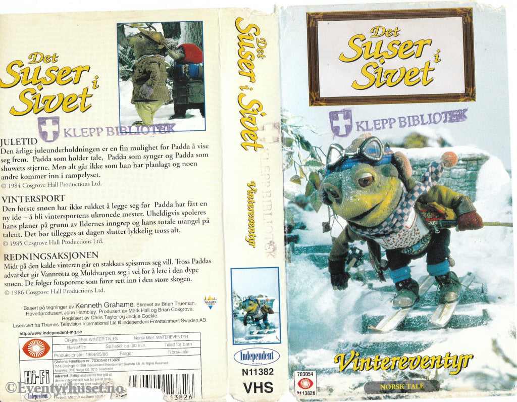 Download / Stream: Det suser i sivet. Vintereventyr. 1984/86. VHS. Norwegian dubbing. VHS
