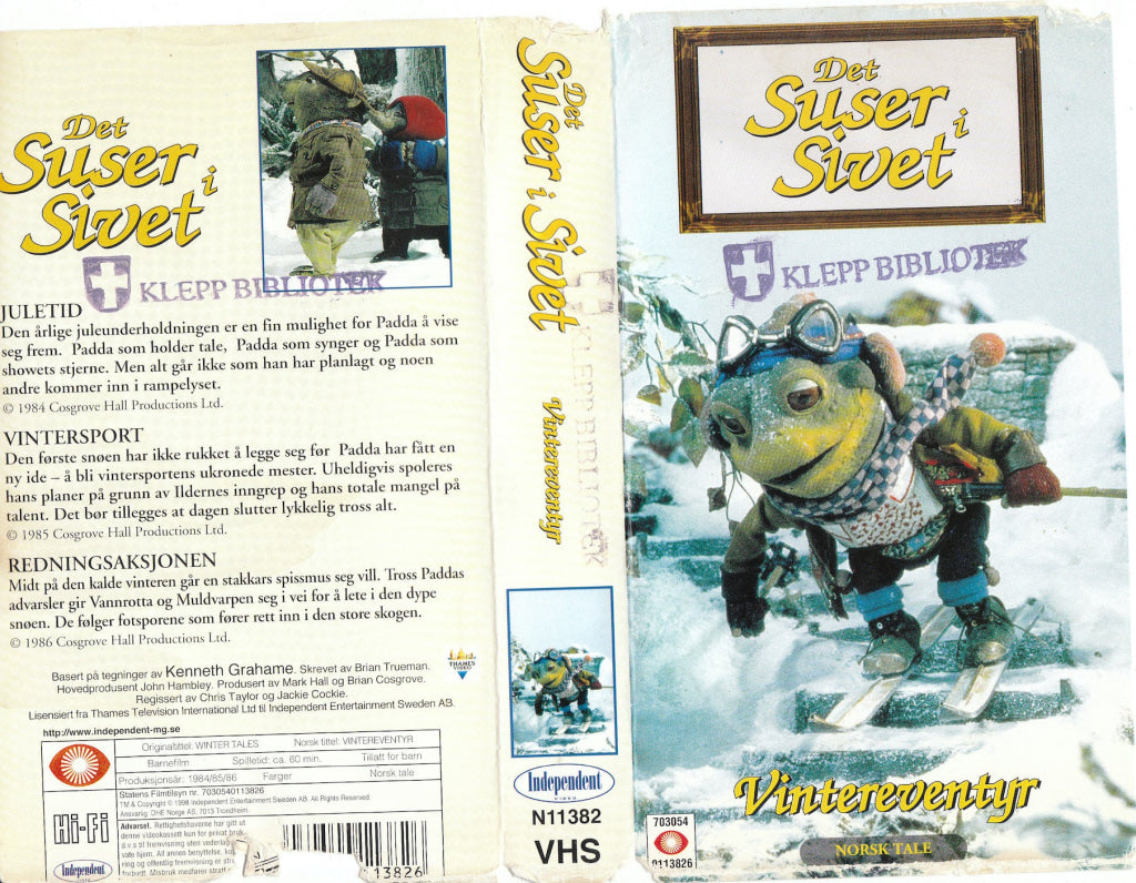 Download / Stream: Det suser i sivet. Vintereventyr. 1984/86. VHS. Norwegian dubbing. VHS