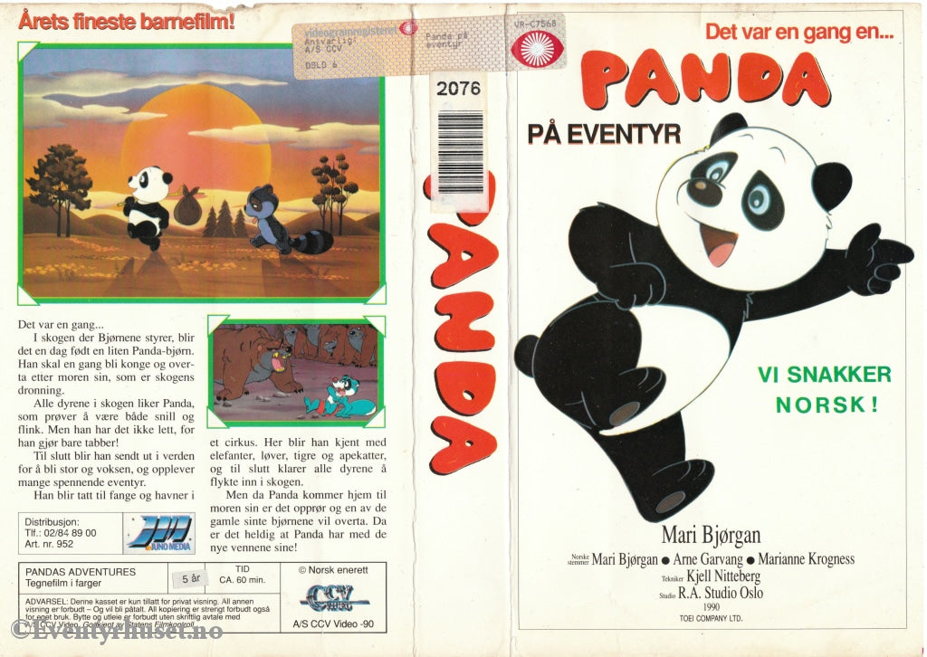 Download / Stream: Det Var En Gang Panda På Eventyr. Vhs Big Box. Norwegian Dubbing.
