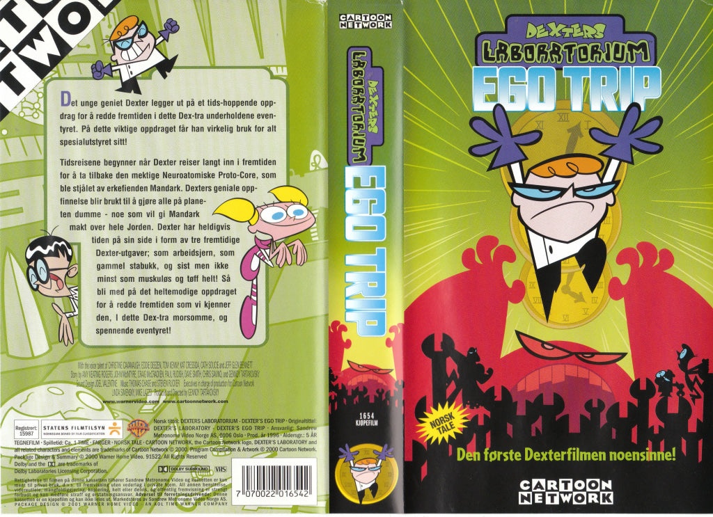 Download / Stream: Dexters Laboratorium. Ego Trip. 1996. VHS SB. Norwegian dubbing. VHS