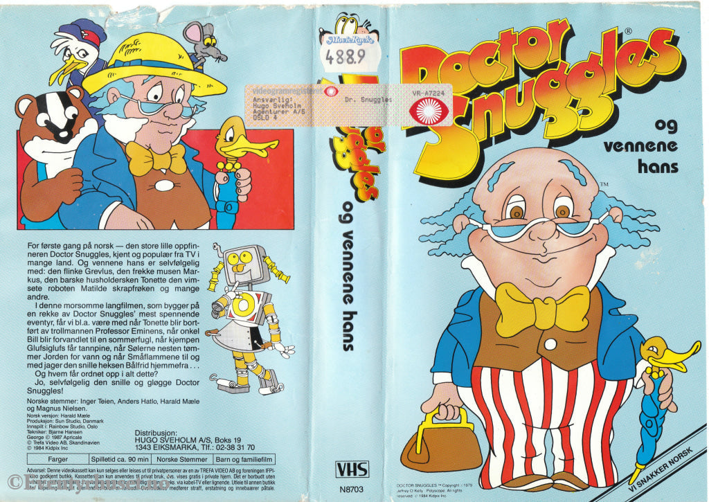 Download / Stream: Doctor Snuggles Og Vennene Hans. 1979/84. Vhs Big Box. Norwegian Dubbing.