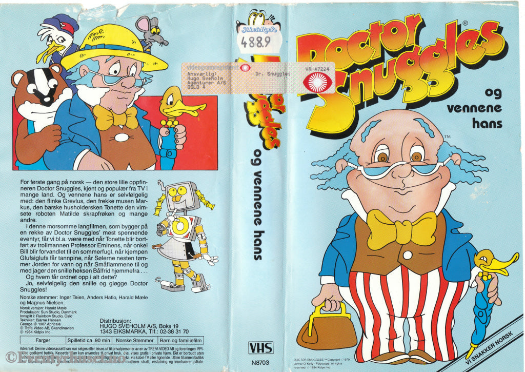 Download / Stream: Doctor Snuggles Og Vennene Hans. 1979/84. Vhs Big Box. Norwegian Dubbing.