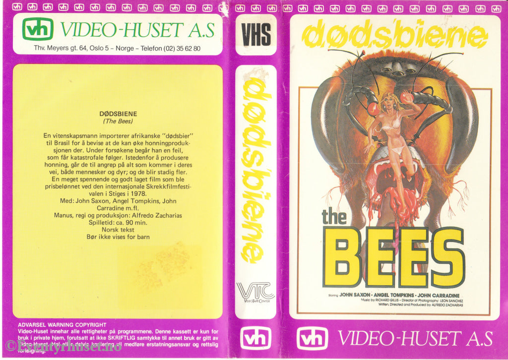 Download / Stream: Dødsbiene (The Bees). Vhs Big Box. Norwegian Subtitles.