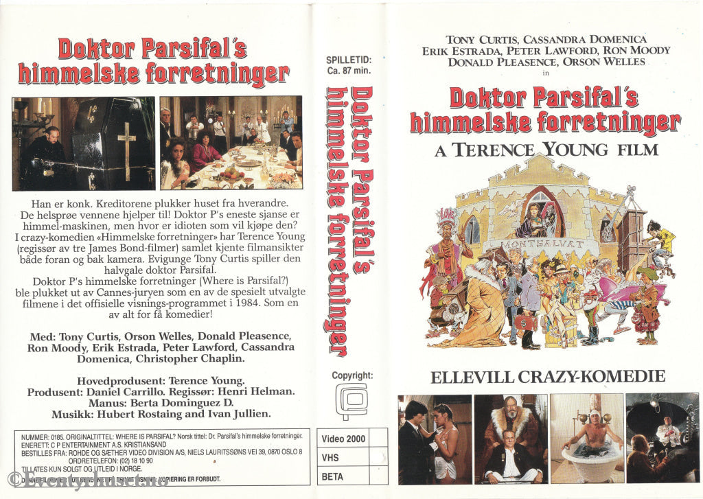 Download / Stream: Doktor Parsifal´s Himmelske Forretninger. 1984. Vhs Big Box. Norwegian Subtitles.