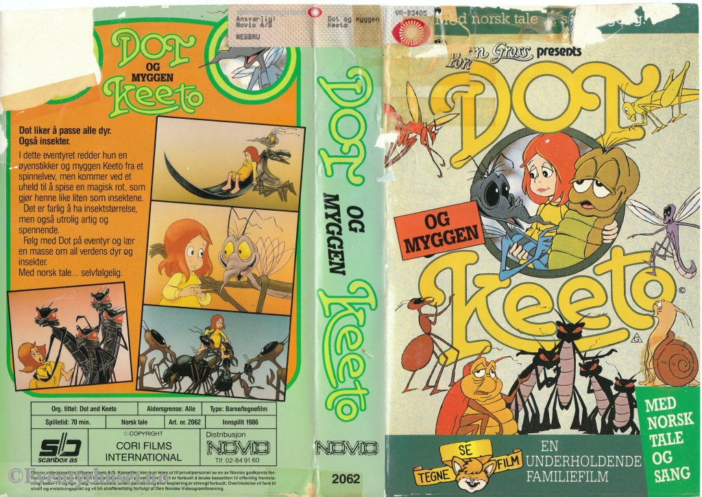Download / Stream: Dot Og Myggen Keeto. 1986. Vhs Big Box. Norwegian Dubbing.