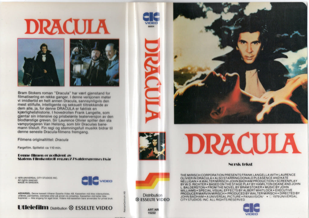 Download / Stream: Dracula. 1979. VHS Big Box. Norwegian subtitles. VHS
