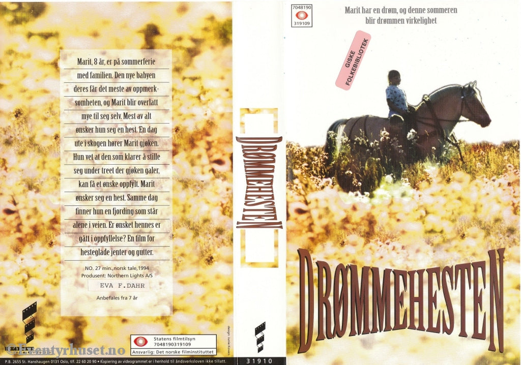 Download / Stream: Drømmehesten. 1994. Vhs Big Box. Norwegian.