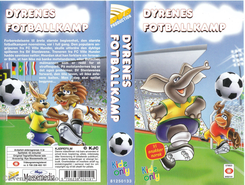 Download / Stream: Dyrenes Fotballkamp. Vhs. Norwegian Dubbing. Vhs