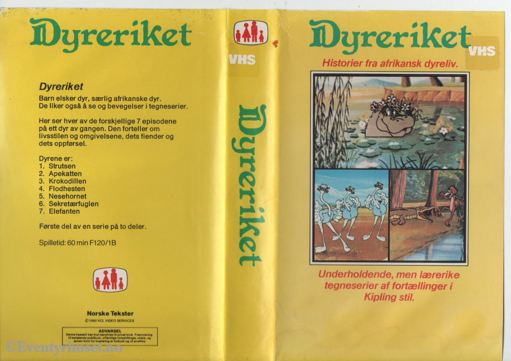 Download / Stream: Dyreriket. 1980. VHS Big Box. Norwegian subtitles. VHS
