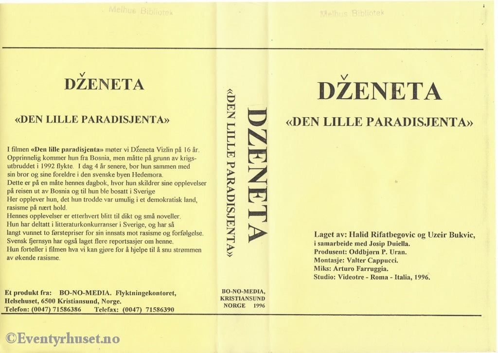 Download / Stream: Dznetea - Den Lille Paradisjenta. 1996. Vhs Big Box. Norwegian.