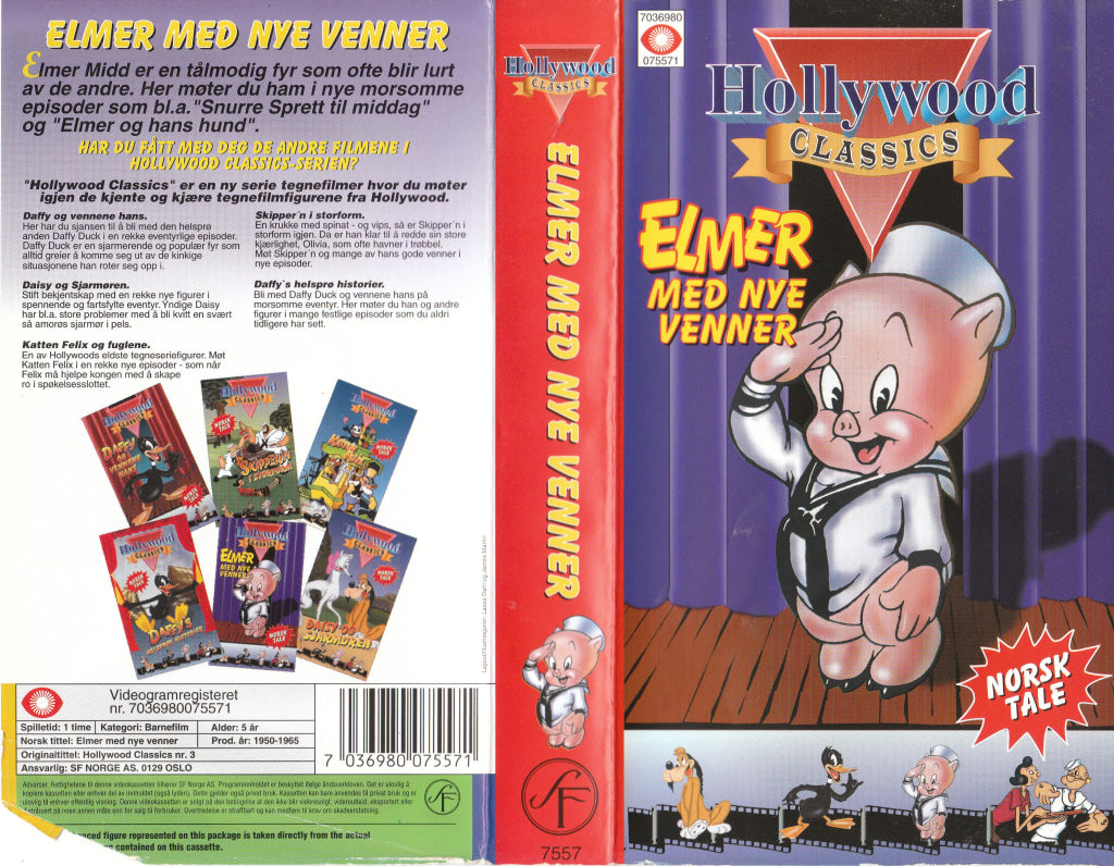 Download / Stream: Elmer med nye venner. 1950-65. VHS SB. Norwegian dubbing. VHS
