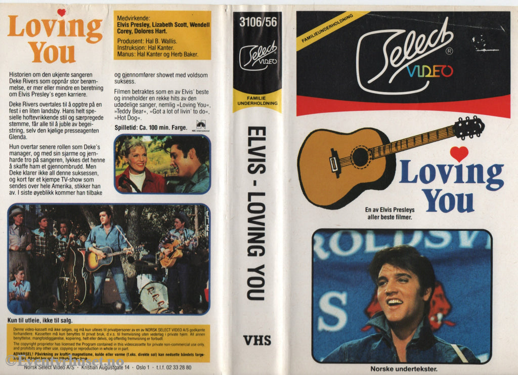 Download / Stream: Elvis - Loving You. 1957. VHS. Norwegian subtitles. VHS