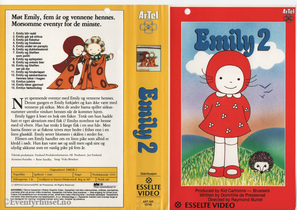Download / Stream: Emily. Vol. 2. VHS Big Box. Norwegian dubbing. VHS