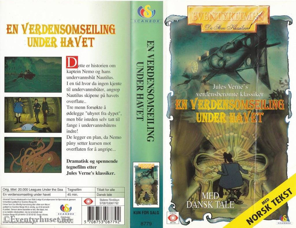 Download / Stream: En Verdensomseiling Under Havet. Vhs. Norwegian Subtitles. Vhs