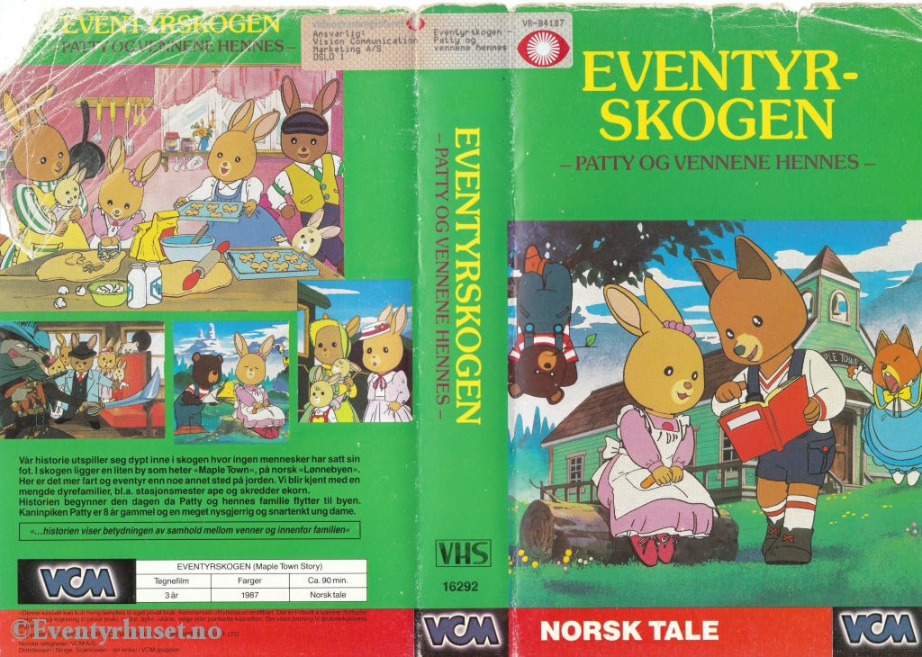 Download / Stream: Eventyrskogen - Patty Og Vennene Hans. 1987. Vhs Big Box. Norwegian Dubbing.