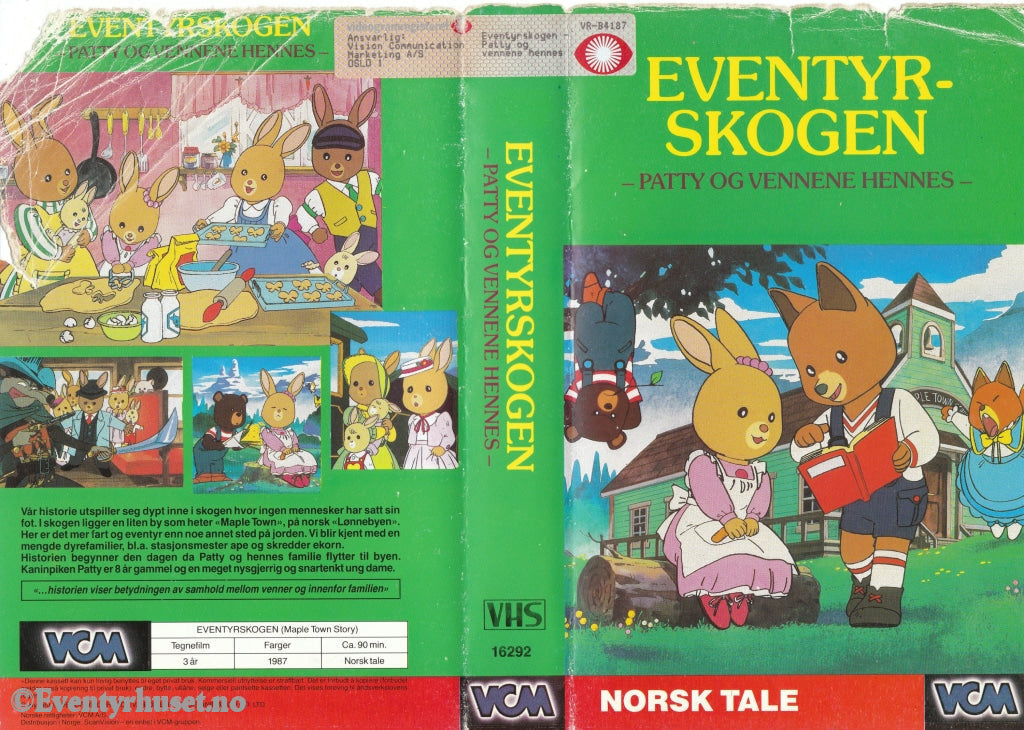 Download / Stream: Eventyrskogen - Patty Og Vennene Hans. 1987. Vhs Big Box. Norwegian Dubbing.