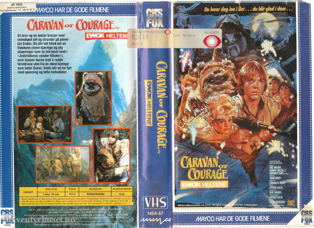 Download / Stream: Ewok Heltene. 1984. Vhs Big Box. Norwegian Subtitles.