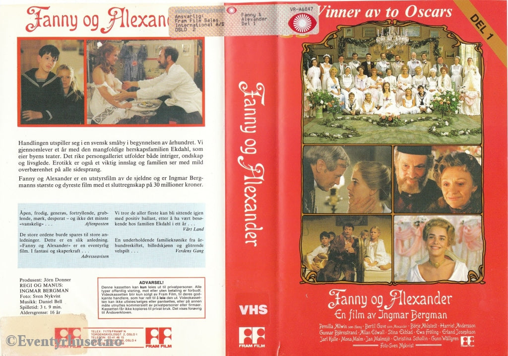 Download / Stream: Fanny Og Alexander. Vol. 1. Vhs Big Box. Norwegian Subtitles.