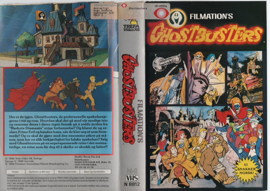 Download / Stream: Filmnation’s Ghostbusters. 1988. VHS Big Box. Norwegian dubbing. VHS