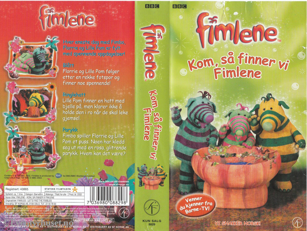 Download / Stream: Fimlene - Kom Så Finner Vi Fimlene. Vhs. Norwegian Dubbing. Vhs