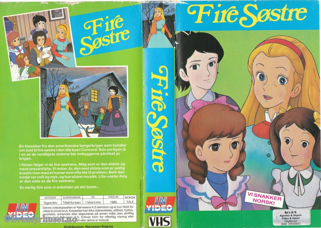 Download / Stream: Fire Søstre. 1980. Vhs Big Box. Norwegian Dubbing.