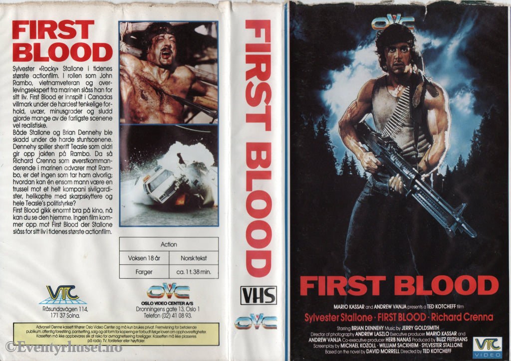 Download / Stream: First Blood. VHS Big Box. Norwegian subtitles. VHS