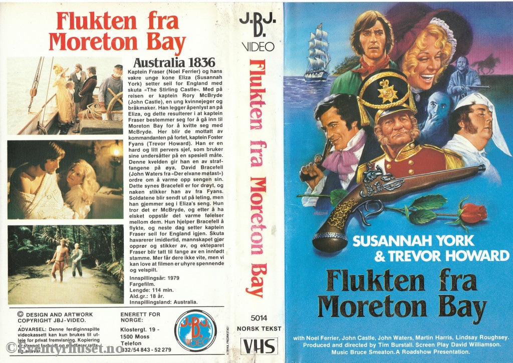 Download / Stream: Flukten Fra Moreton Bay. 1979. Vhs Big Box. Norwegian Subtitles.