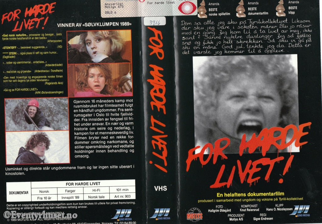 Download / Stream: For Harde Livet. 1989. Vhs Big Box. Norwegian.