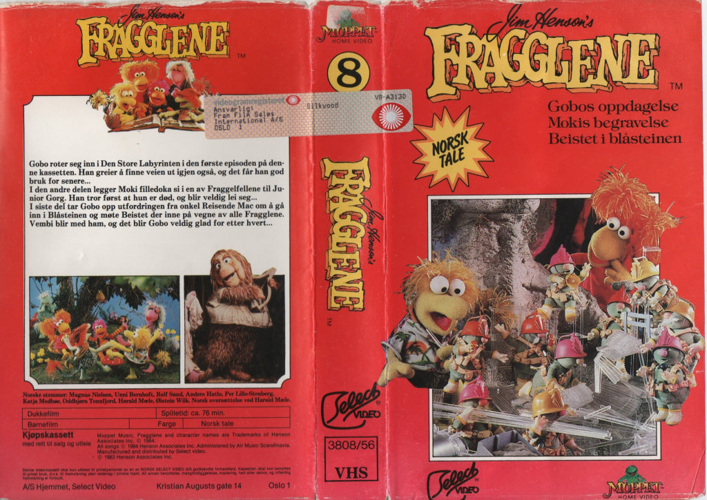 Download / Stream: Fragglene. Vol 8. 1983/84. VHS Big Box. Norwegian dubbing. VHS