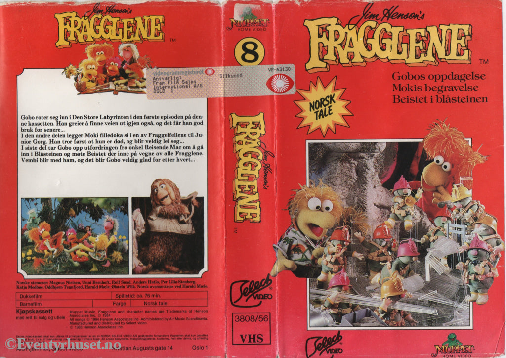 Download / Stream: Fragglene. Vol 8. 1983/84. VHS Big Box. Norwegian dubbing. VHS