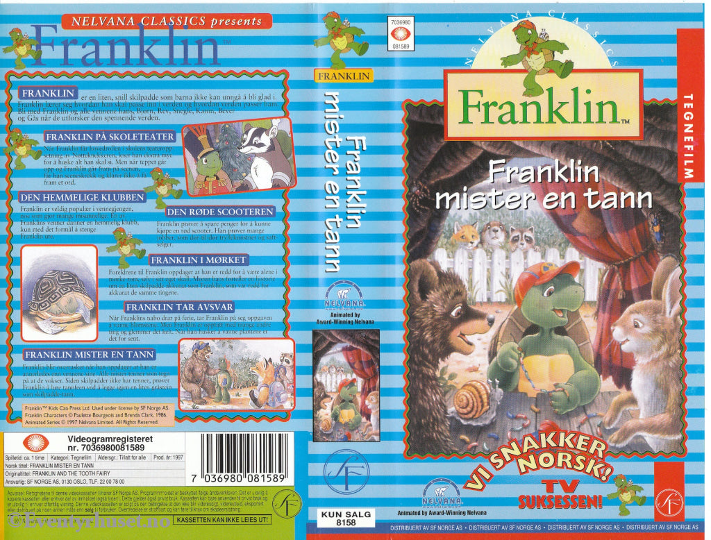 Download / Stream: Franklin Mister En Tann. Vhs. Norwegian Dubbing. Vhs
