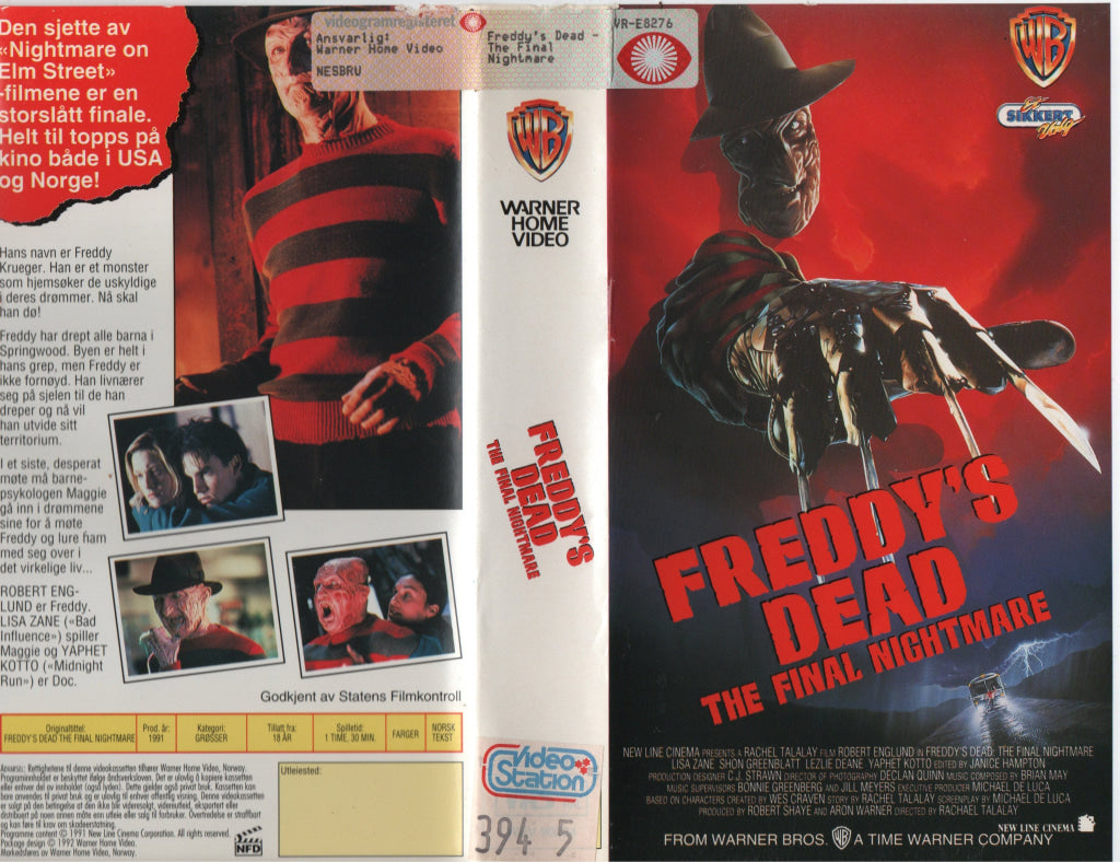 Download / Stream: Freddy’s Dead. 1991. VHS. Norwegian subtitles. VHS