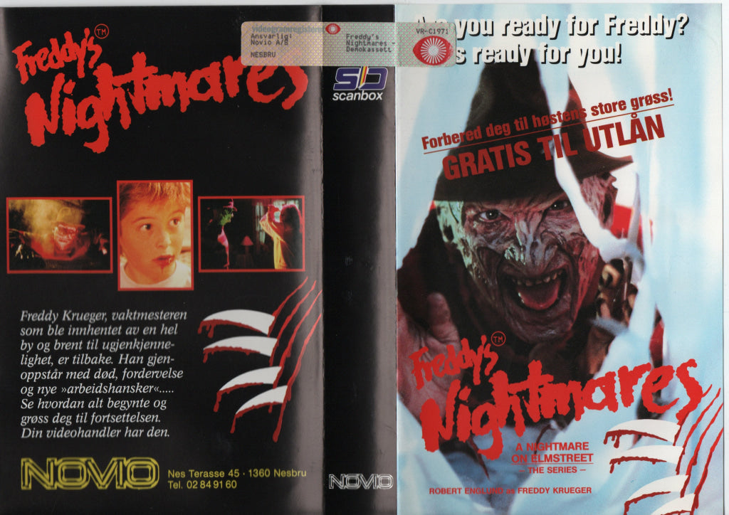 Download / Stream: Freddy’s Nightmares The Series. Demokassett. VHS Big Box. Norwegian subtitles. VHS