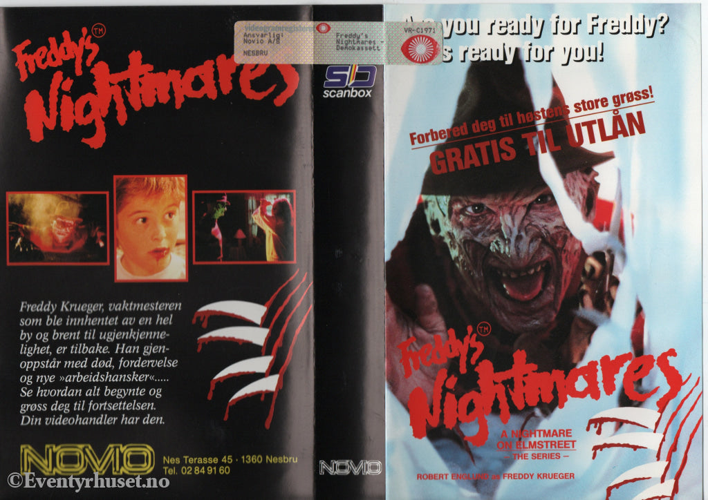 Download / Stream: Freddy’s Nightmares The Series. Demokassett. VHS Big Box. Norwegian subtitles. VHS