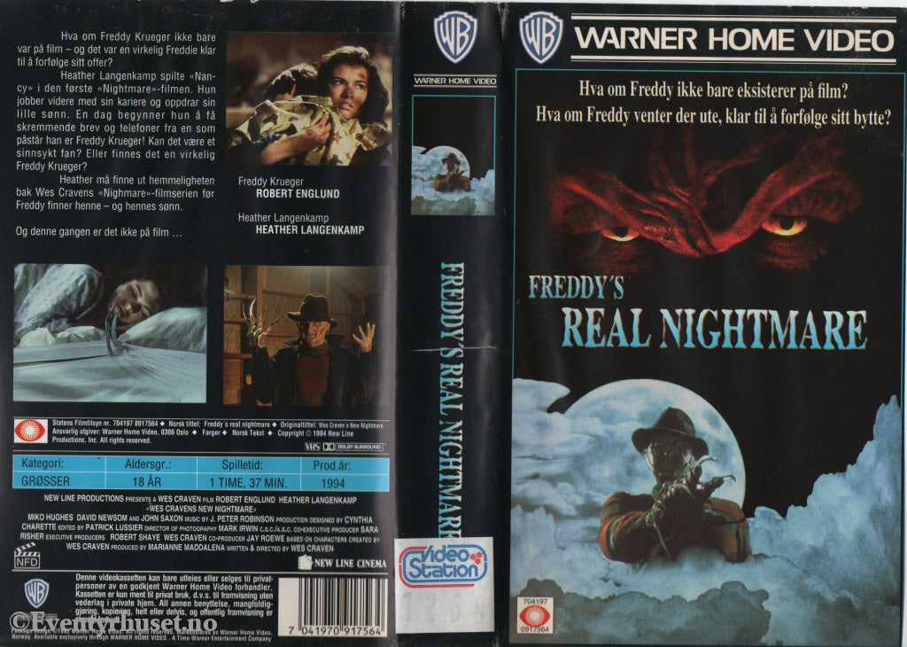 Download / Stream: Freddy’s Real Nightmare. 1994. VHS. Norwegian subtitles. VHS
