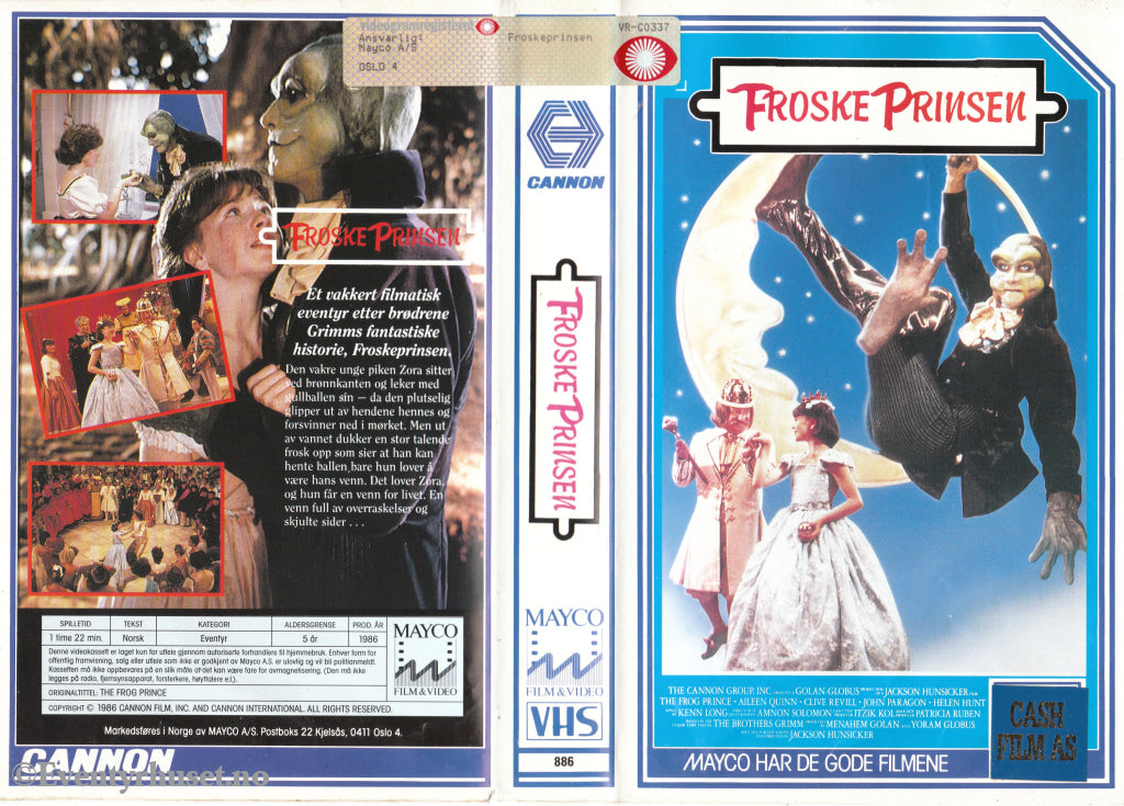 Download / Stream: Froskeprinsen. 1986. Vhs Big Box. Norwegian Subtitles.