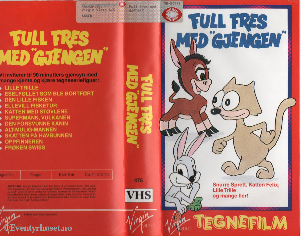 Download / Stream: Full fres med gjengen. VHS. Norwegian subtitles. VHS