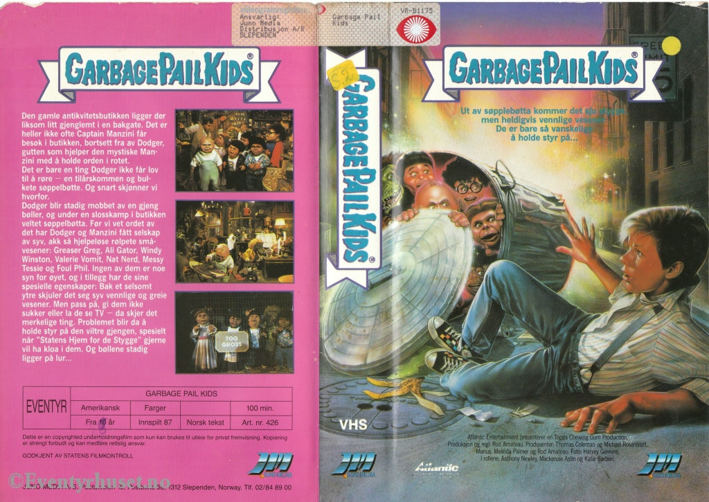 Download / Stream: Garbage Pail Kids. 1987. Vhs Big Box. Norwegian Subtitles.