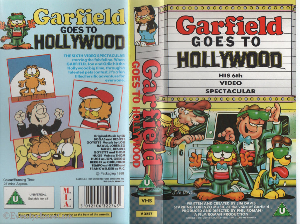 Download / Stream: Garfield Goes To Hollywood. 1988. VHS. Sold in Norway. VHS