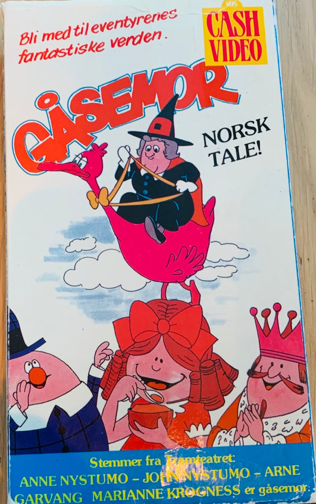 Download / Stream: Gåsemor. VHS SB slipcase. Norwegian dubbing. VHS
