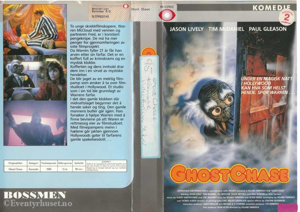 Download / Stream: Ghost Chase. 1988. Vhs Big Box. Norwegian Subtitles.