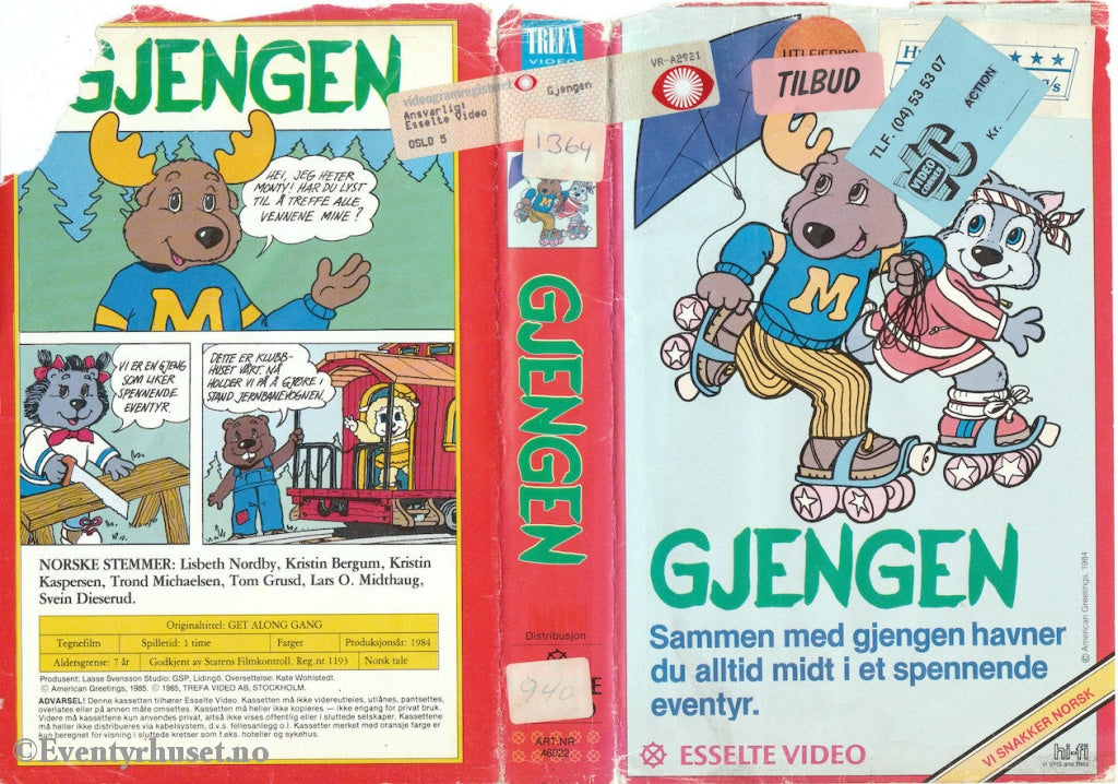Download / Stream: Gjengen (Get Along Gang). 1984. Vhs Big Box. Norwegian Dubbing.