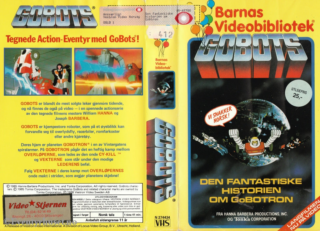 Download / Stream: Gobots. 1985. Vhs Big Box. Norwegian Dubbing.