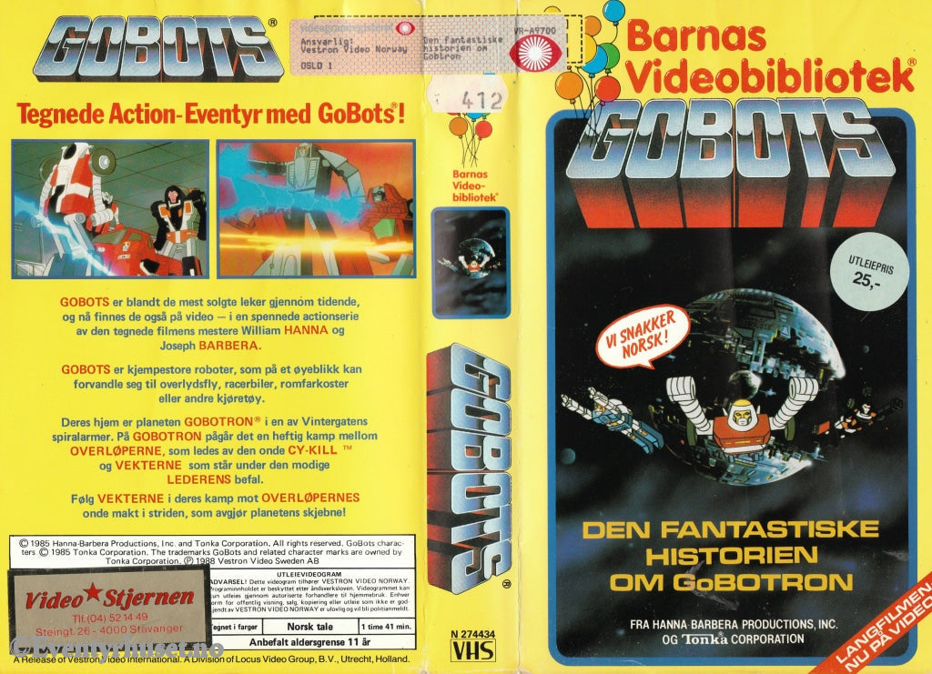 Download / Stream: Gobots. 1985. Vhs Big Box. Norwegian Dubbing.