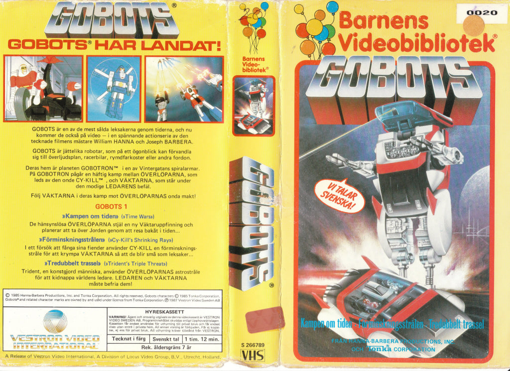 Download / Stream: Gobots. 1985. Vhs Big Box. Swedish Dubbing.