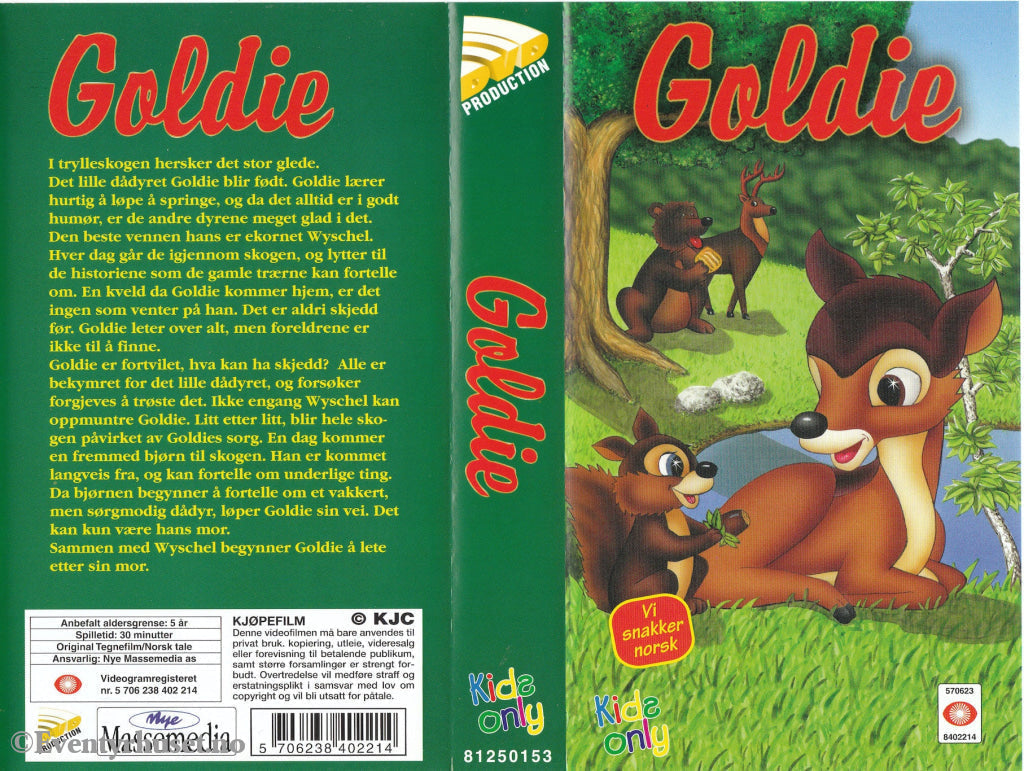 Download / Stream: Goldie. Vhs. Norwegian Dubbing. Vhs